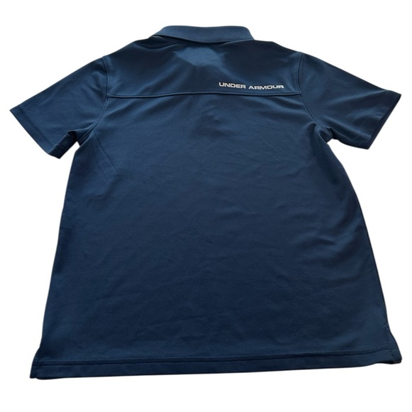 Under Armour Performance Polo Shirt Navy Youth Boys Size Medium - Picture 5 of 8